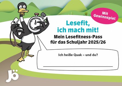 Lesefitness-Pass 2025/26 mit Gewinnspiel