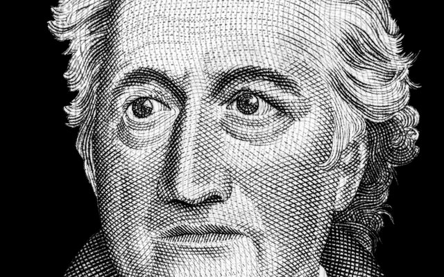 Der große Dichter Goethe schaut zwar streng, aber er scheint mit der Neuinterpretation seines „Erlkönigs“ zufrieden.